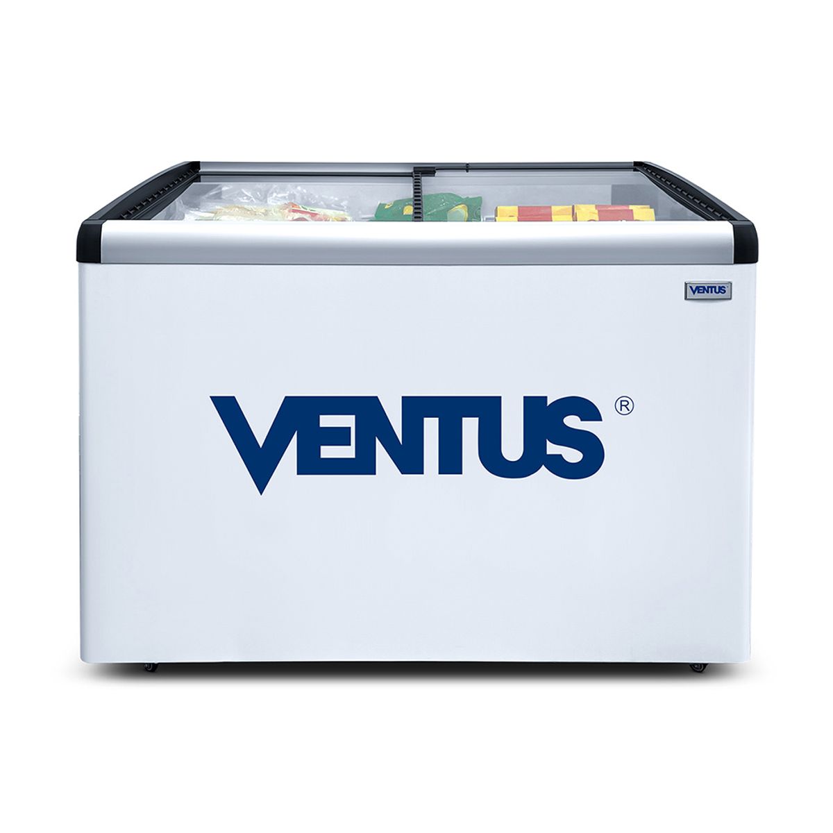 VENTUS - Congeladora Dual Puerta de Vidrio Inclinado, CTV-400I, 400 L - Ventus