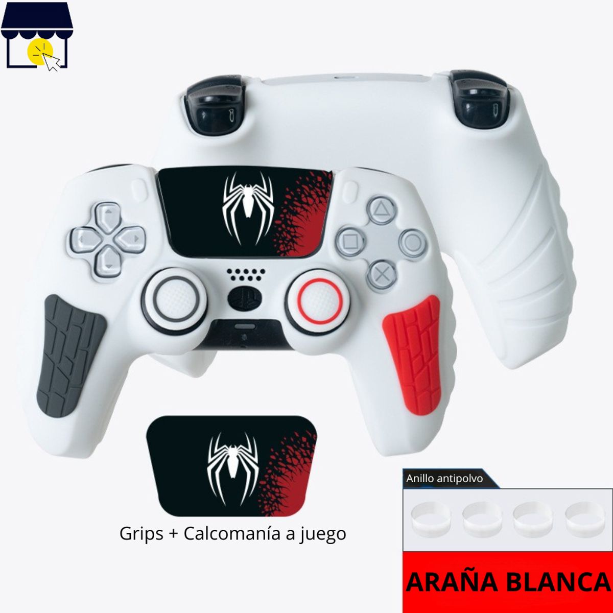 GENERICO - Funda protector para mando dualsense PS5 - Spider W