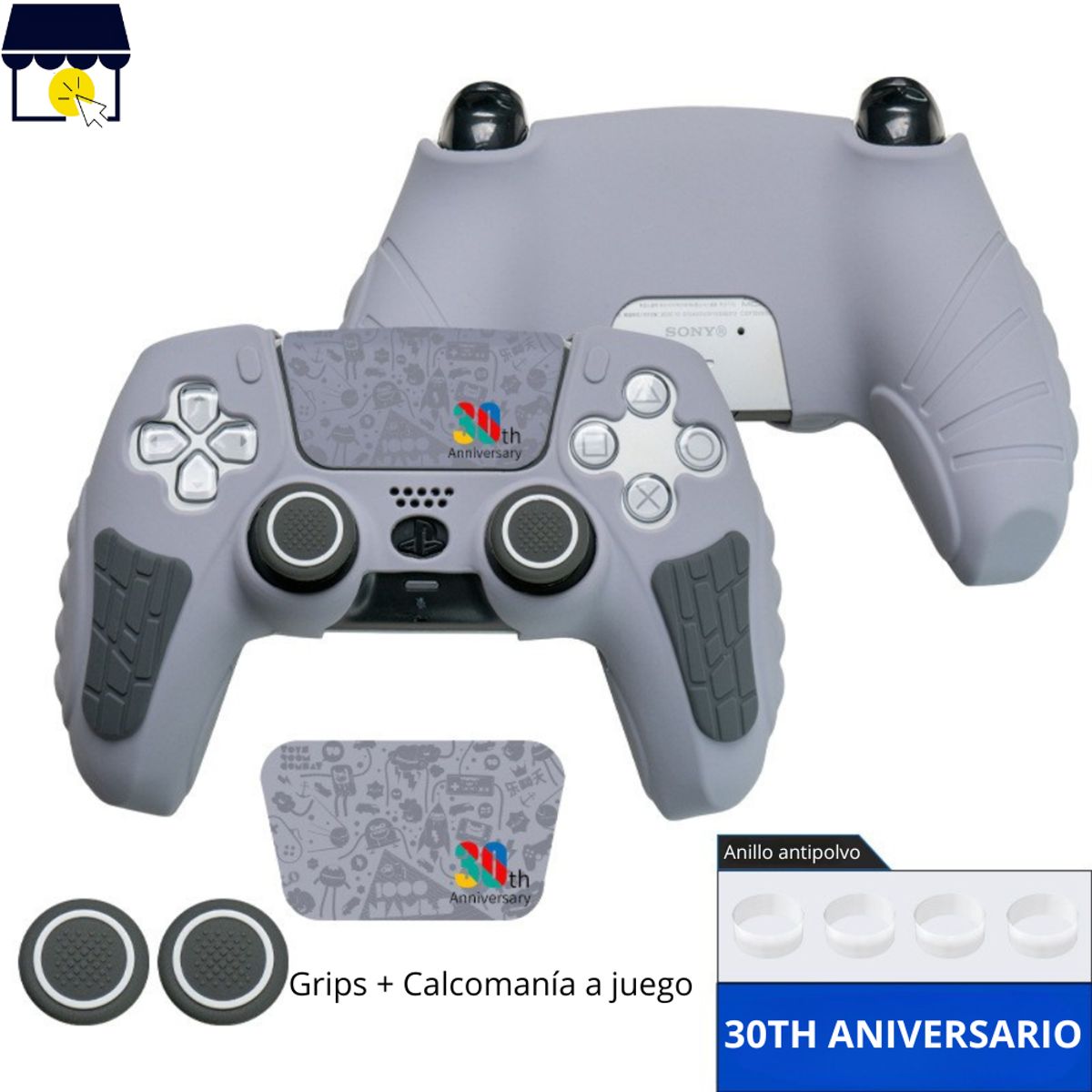 GENERICO - Funda protector para mando dualsense PS5 - 30th Anniversary