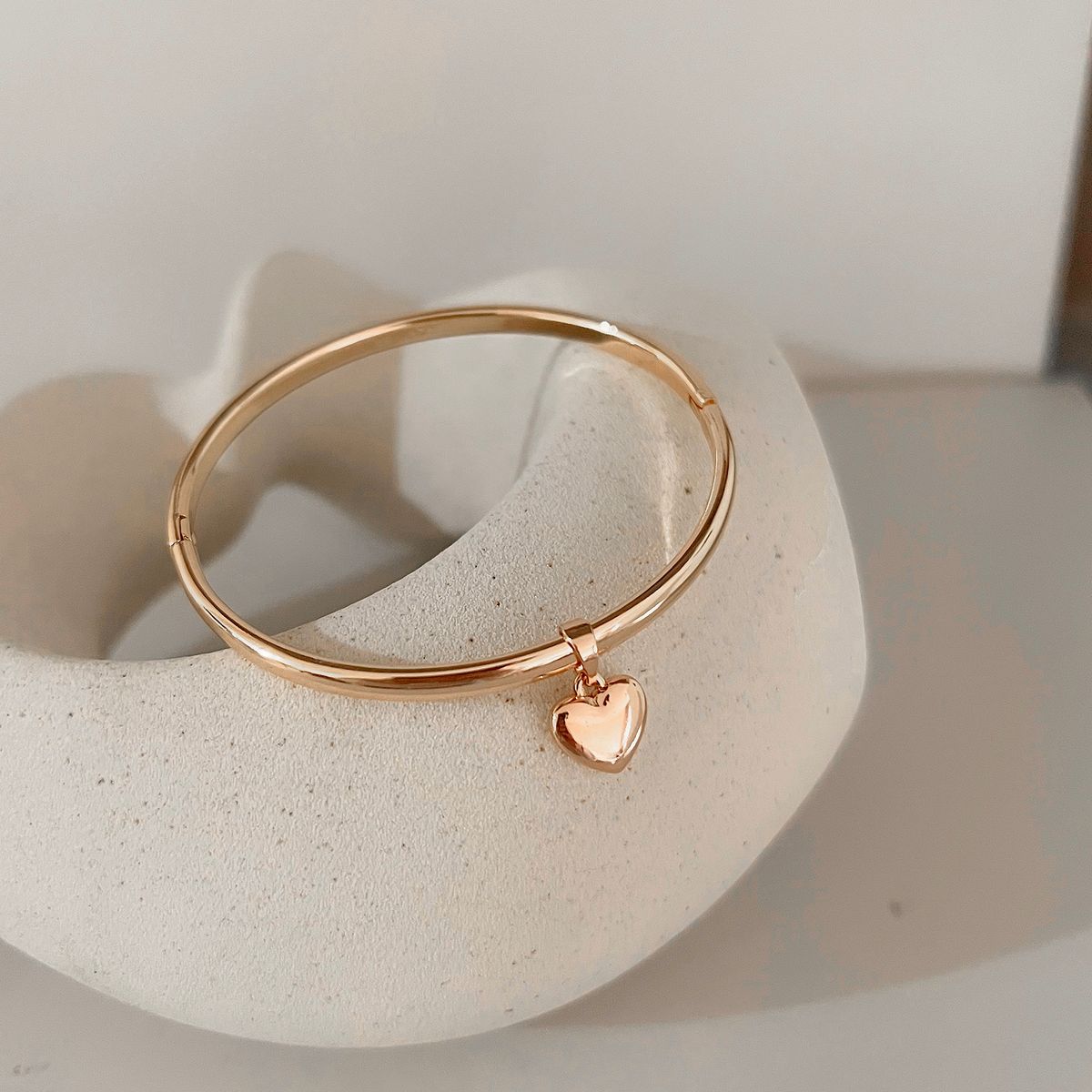 GENERICO - Pulsera con corazón - Bañado en oro 18 k - Gala Jewelry Peru