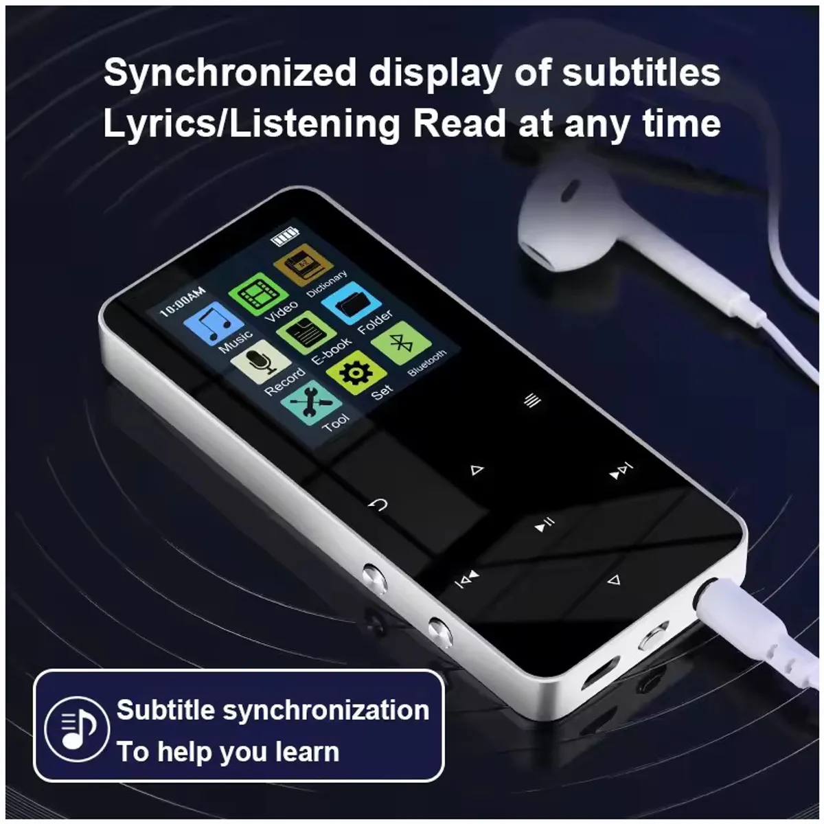 CORRERREY - Reproductor de Mp3 64G reproductor de música MP4 Bluetooth 50