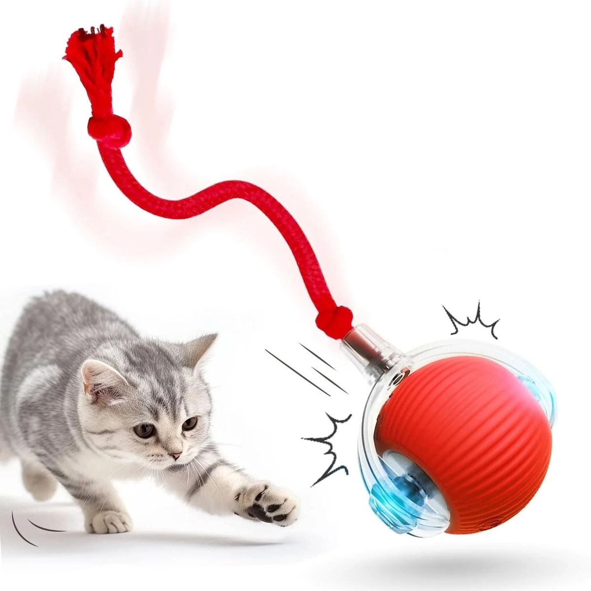 GENERICO - PELOTA INTERACTIVA INTELIGENTE PARA GATOS CON LUCES