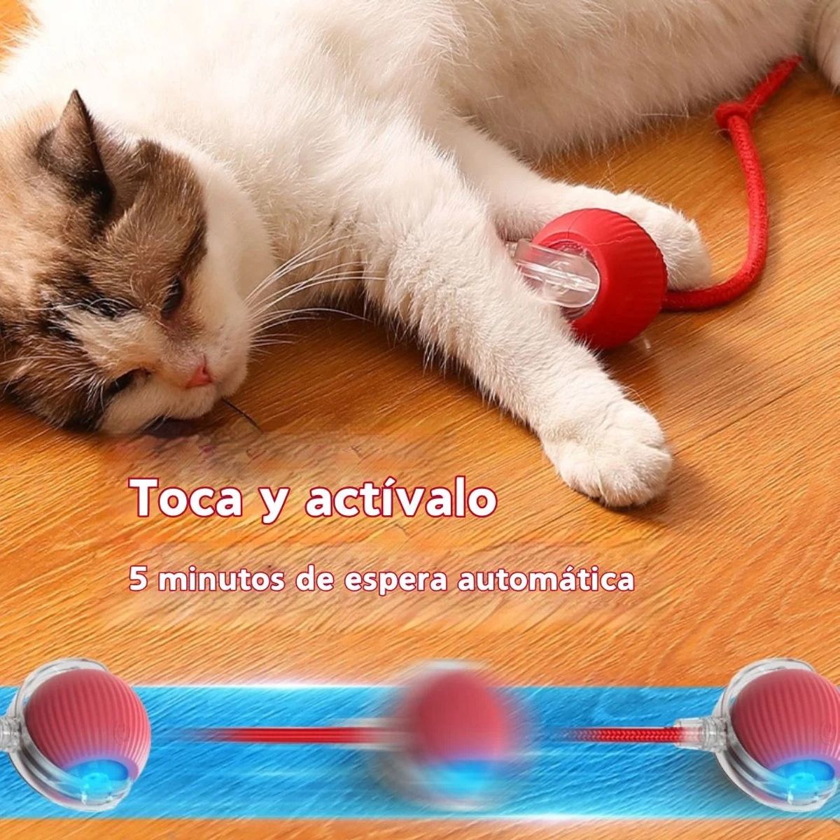 GENERICO - PELOTA INTERACTIVA INTELIGENTE PARA GATOS CON LUCES