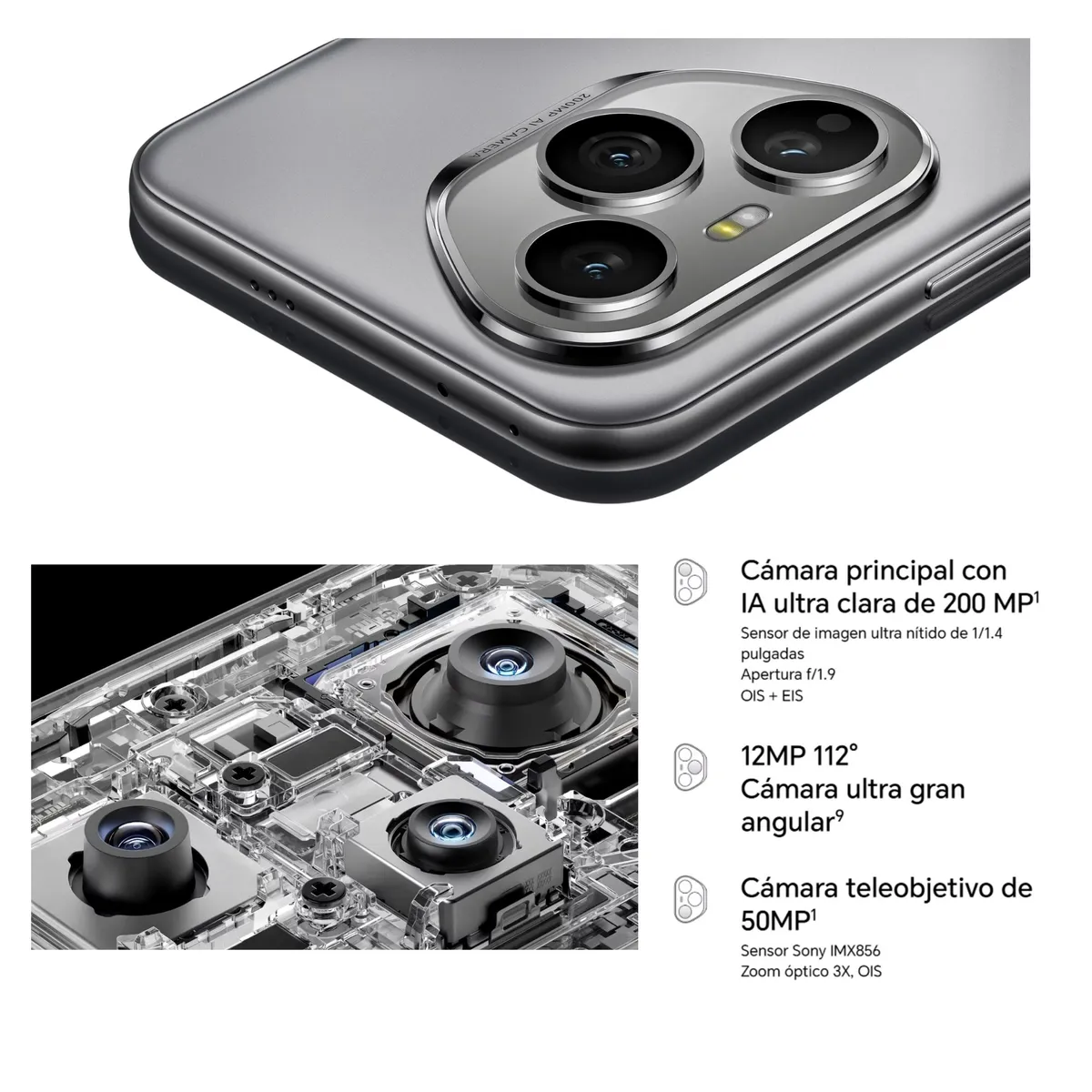 HONOR - Honor 400 Pro 12RAM 512GB Gris Lunar