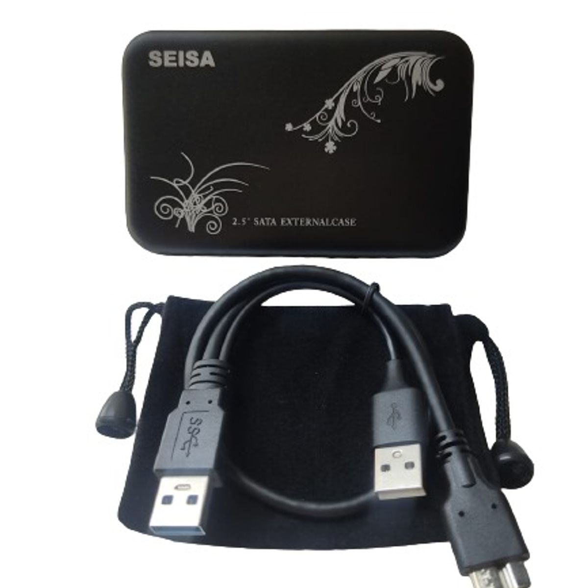 SEISA - Case Sata A Usb 3.0 Para Disco Duro 2.5 Ssd Hdd Hasta 2tb