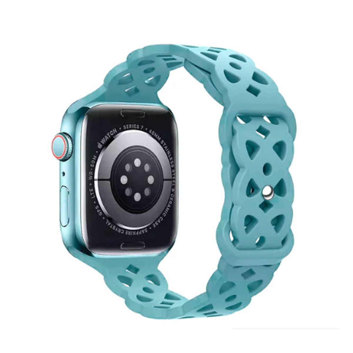 GENERICO - Correa Doble Trenzado para Apple Watch 49mm - Verde Aguamarina