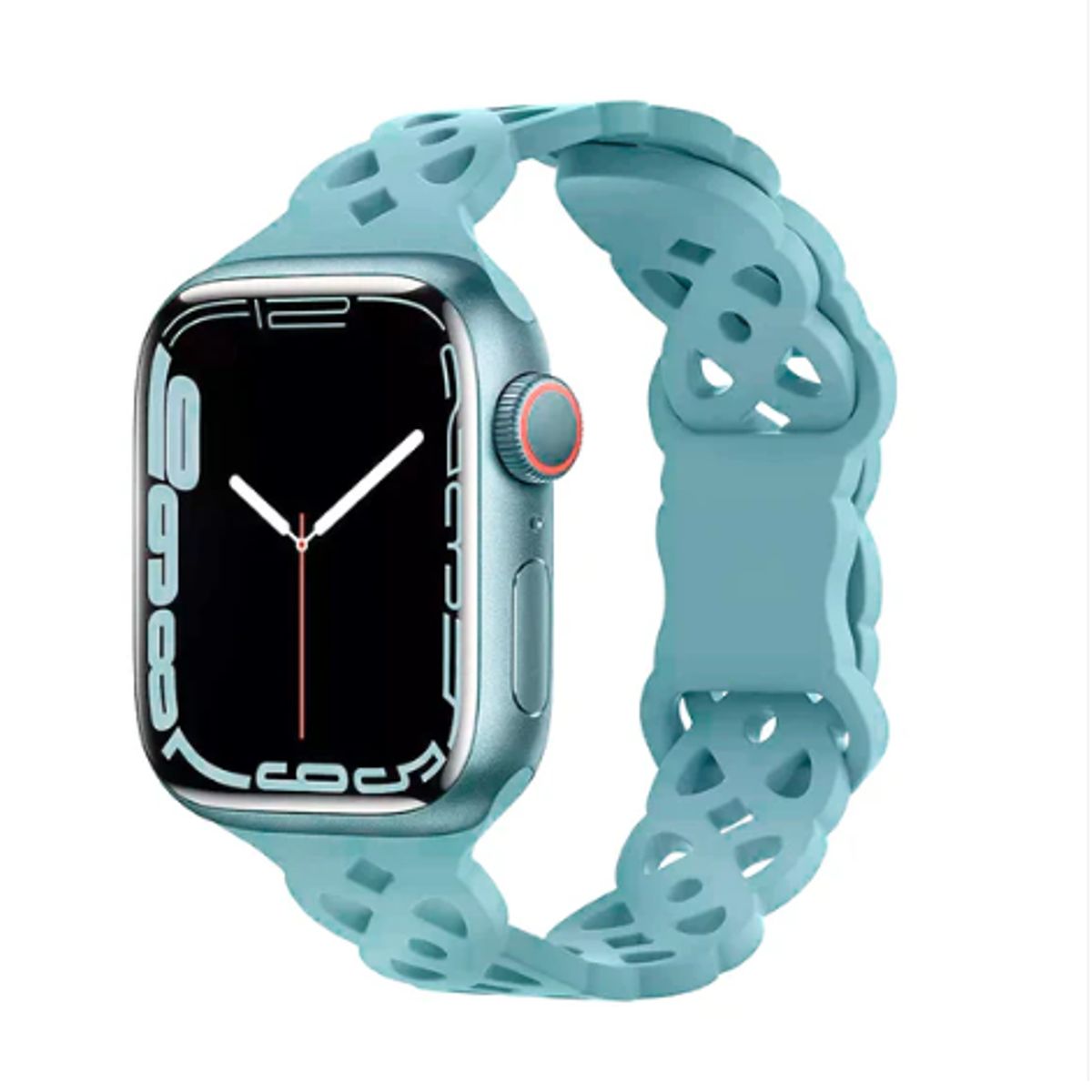 GENERICO - Correa Doble Trenzado para Apple Watch 49mm - Verde Aguamarina