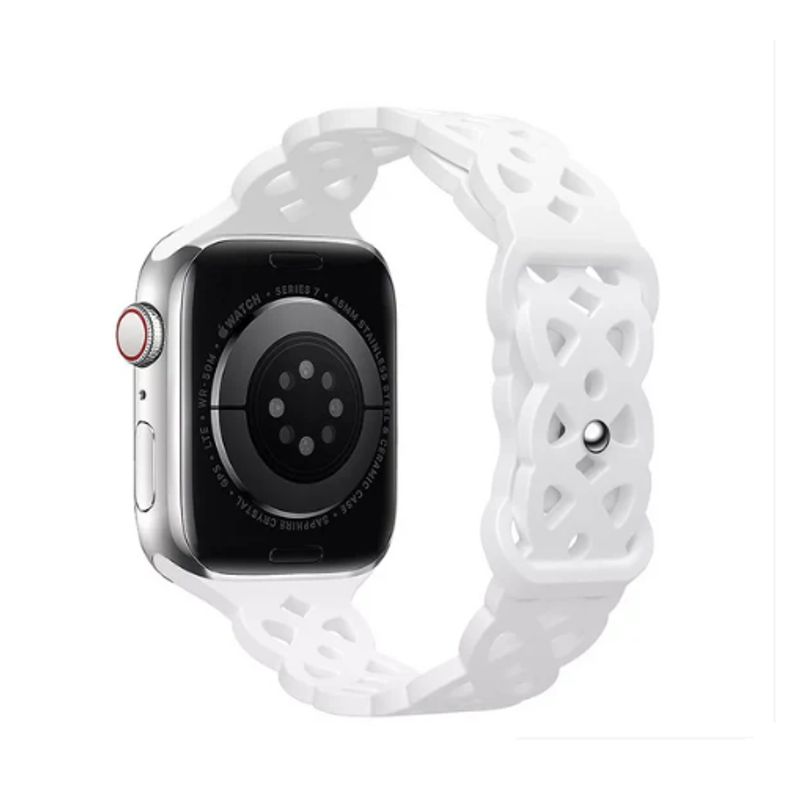 GENERICO - Correa Doble Trenzado para Apple Watch 46mm - Blanco