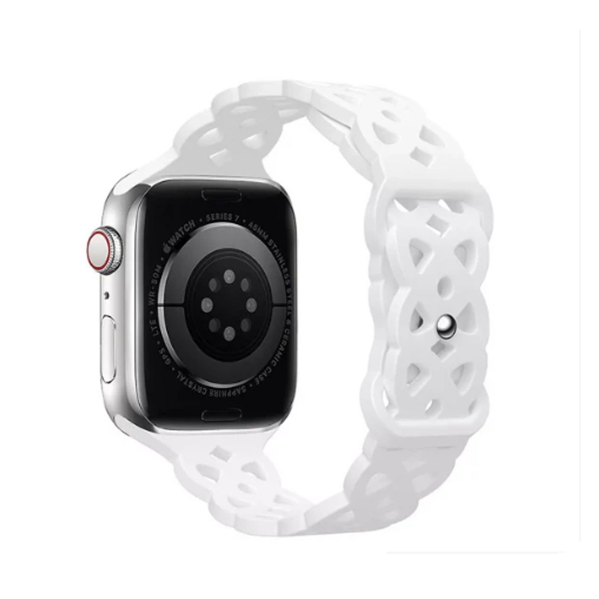GENERICO - Correa Doble Trenzado para Apple Watch 49mm - Blanco