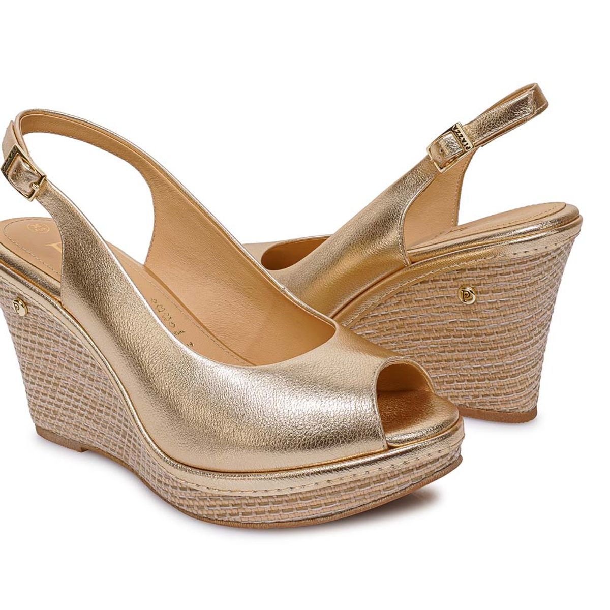 Piazza - Sandalia Peep Toe Casual WAL-2615 Dorado Piazza