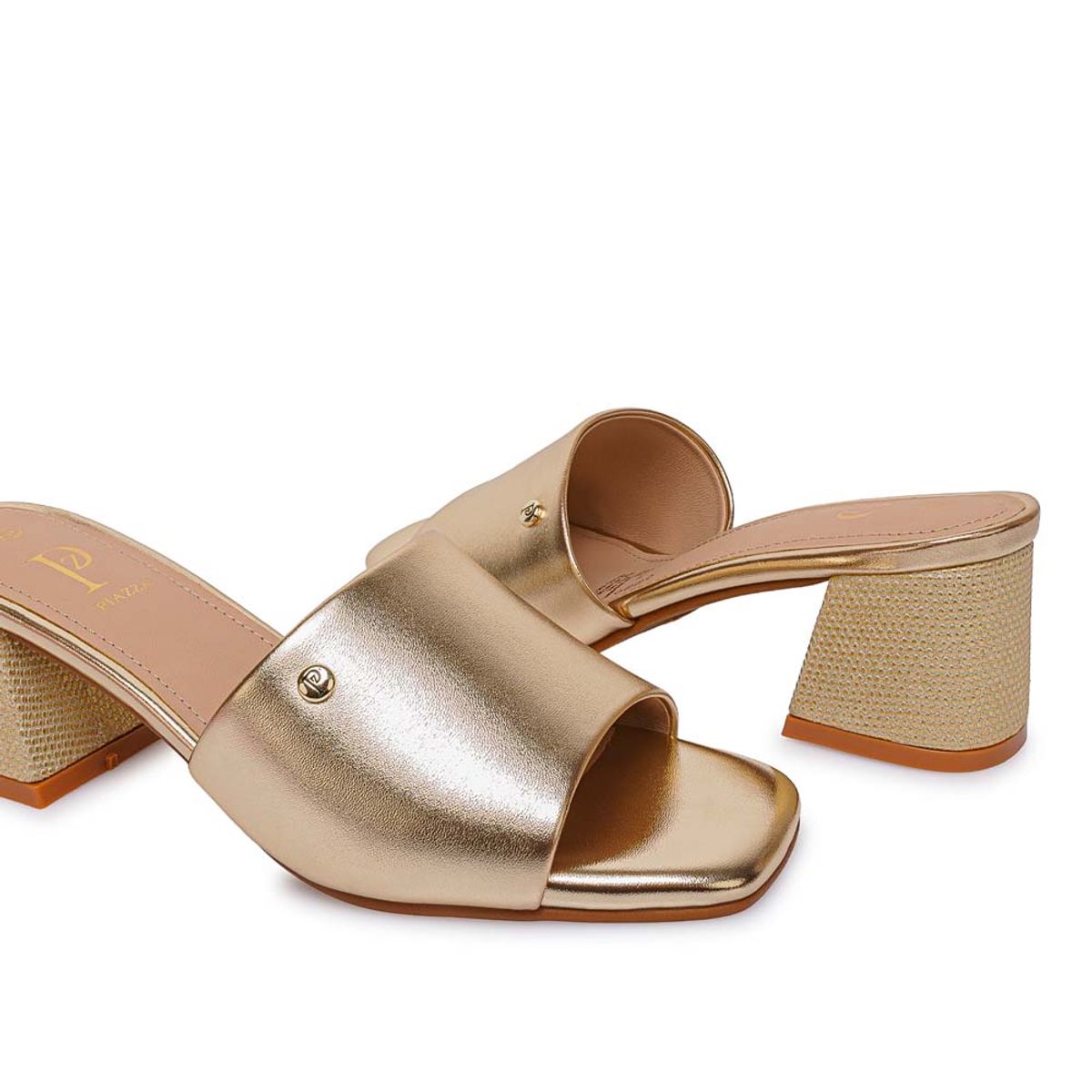 Piazza - Sandalia Slide Casual DON-2611 Dorado Piazza