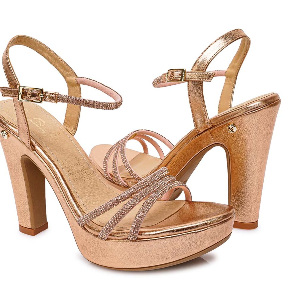 Piazza - Sandalia DOrsay DEXA-2609 Oro Rosa Piazza