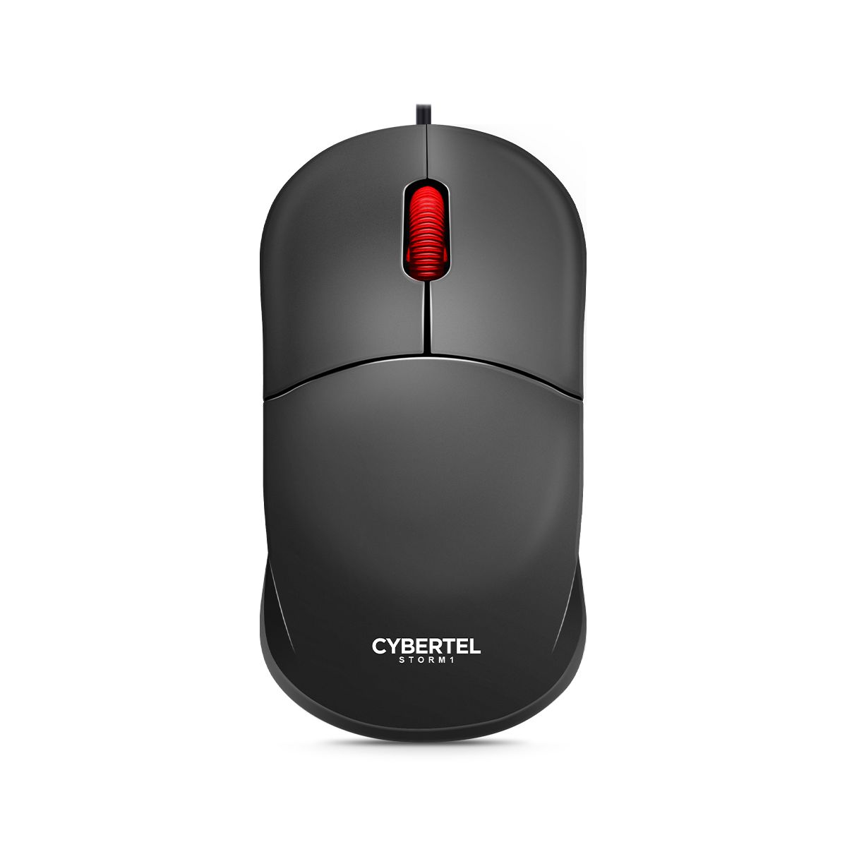 CYBERTEL - Mouse Oficina Alámbrico 1000DPI NEGRO Cybertel Storm 1 - CYB M104+