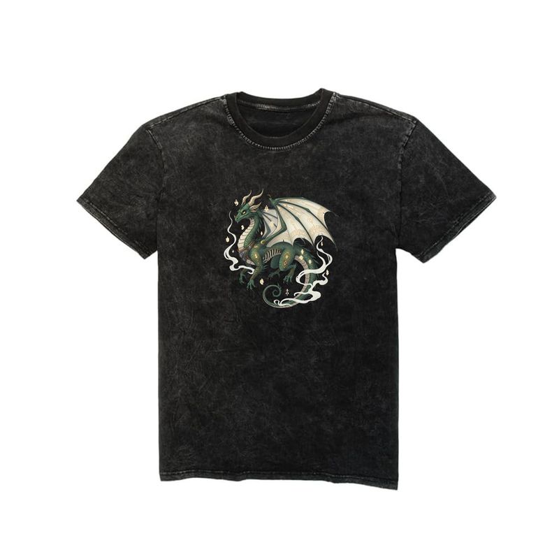 AQUA&MODA - Polo Oversize Hombre Logo Dragon POELDRAG Negro