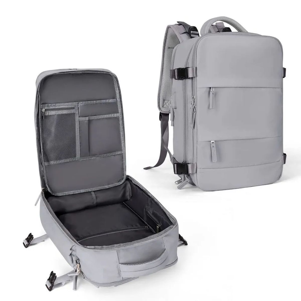 GENERICO - Makeway - Mochila de viaje viral tendencia - Gris