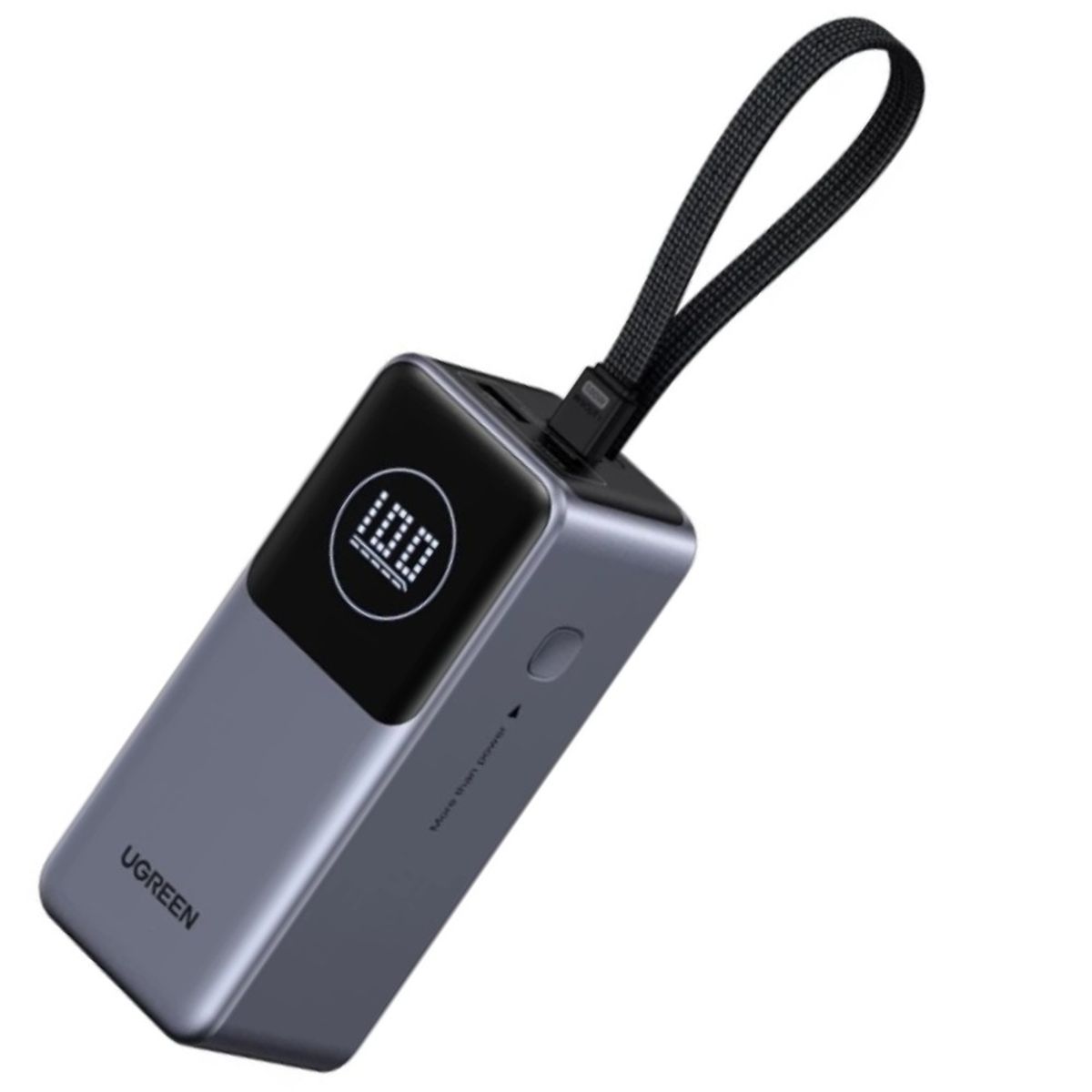 UGREEN - UGREEN 130W Power Bank with Built-in Cable PB723 - 55365B