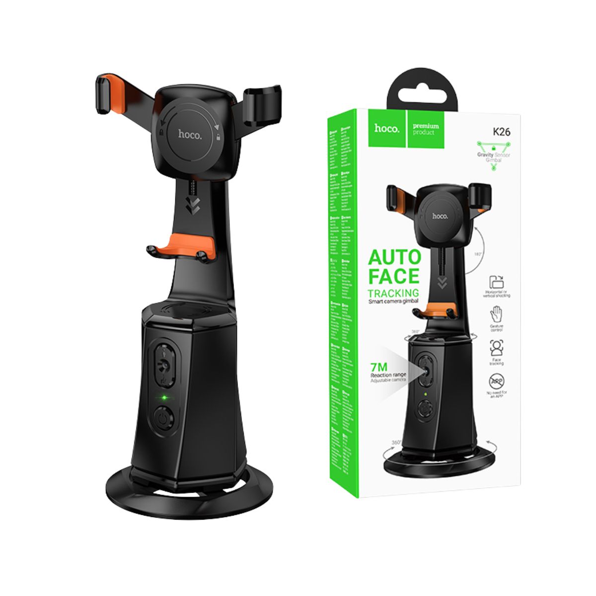 HOCO - Holder Soporte Trípode con Seguimiento Facial Recargable Streaming