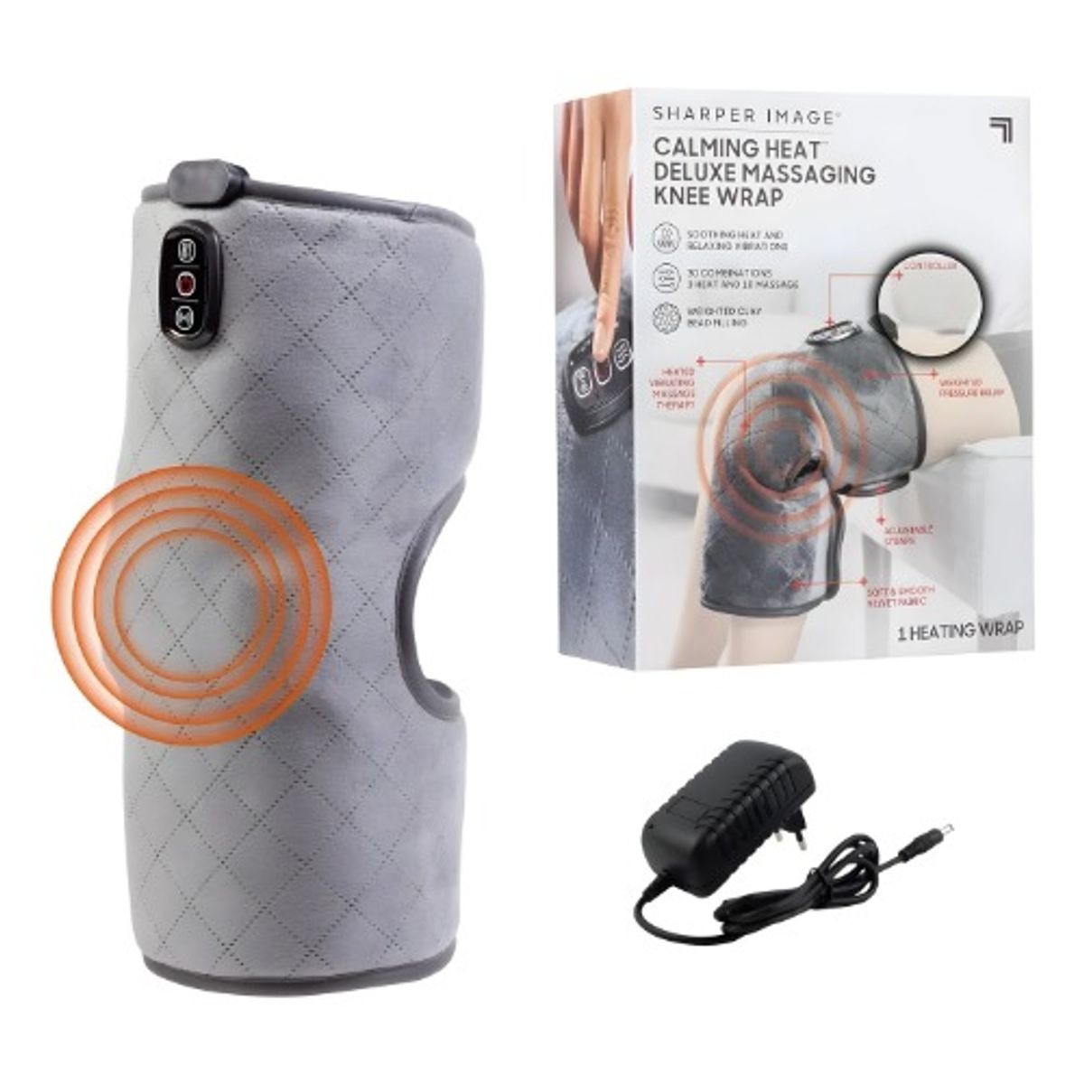 GENERICO - Masajeador Almohadilla Eléctrico  De Rodilla Calor Y Vibración