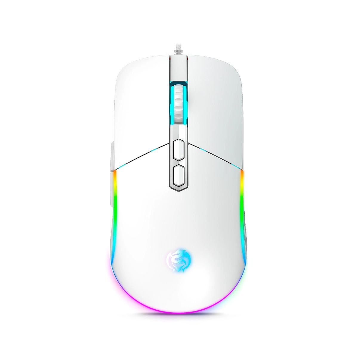 CYBERTEL - Mouse Gamer Alámbrico RGB 7B 7200DPI Cybertel Striker CBX M601W