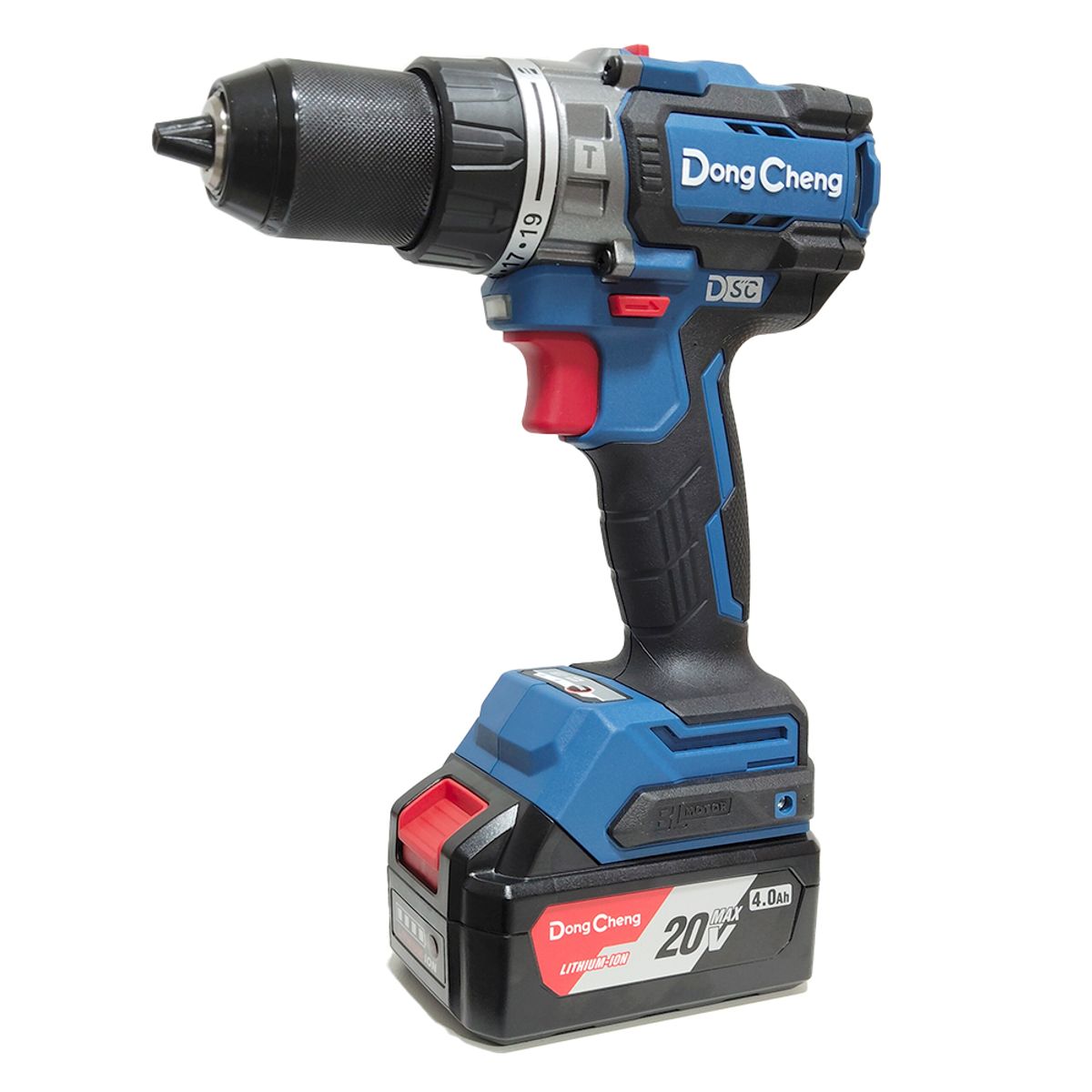 DONGCHENG - Taladro Atornillador Percutor Industrial ½ Dongcheng DCJZ20160IEM 20V 160Nm 2Bat x 4Ah Brushless