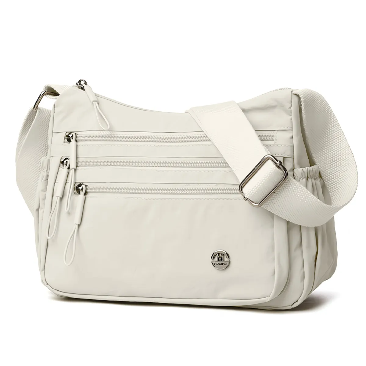 KELLER - Morral para Mujer con Correa Ajustable Y Múltiples Bolsillos Beige BP3