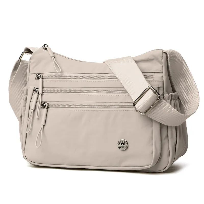 KELLER - Morral para Mujer con Correa Ajustable Y Múltiples Bolsillos Camel BP3