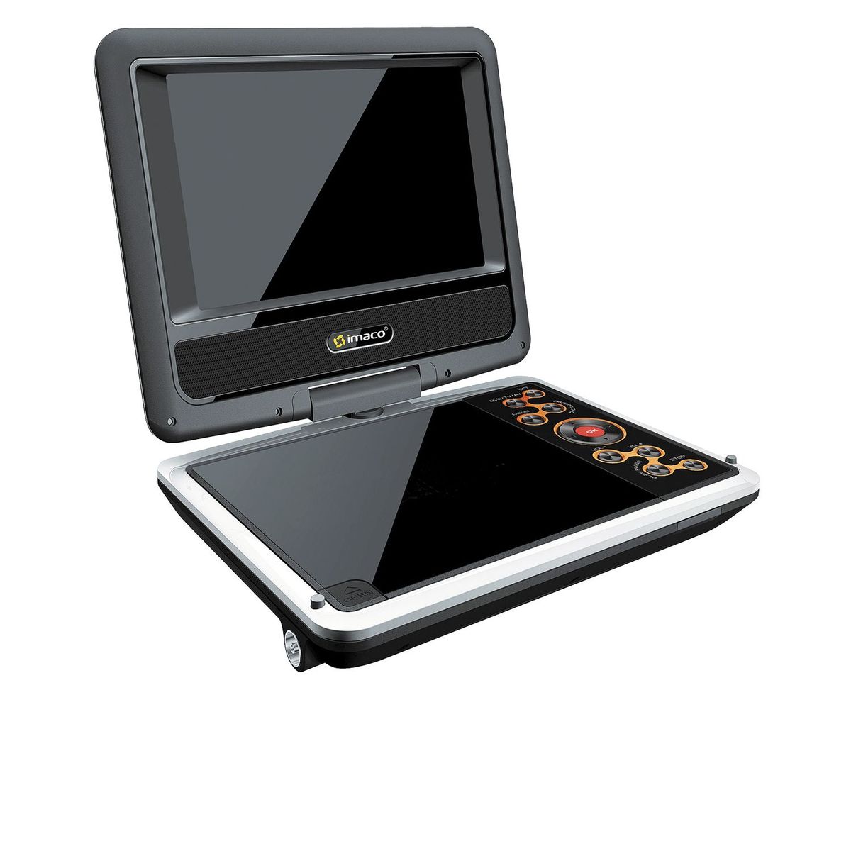 IMACO - DVD Portátil de 7'' DVD710P Negro