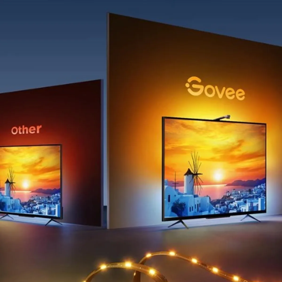 GOVEE - Govee Backlight TV 3 Lite RGBICW para Televisores de 55 a 65 pulgadas