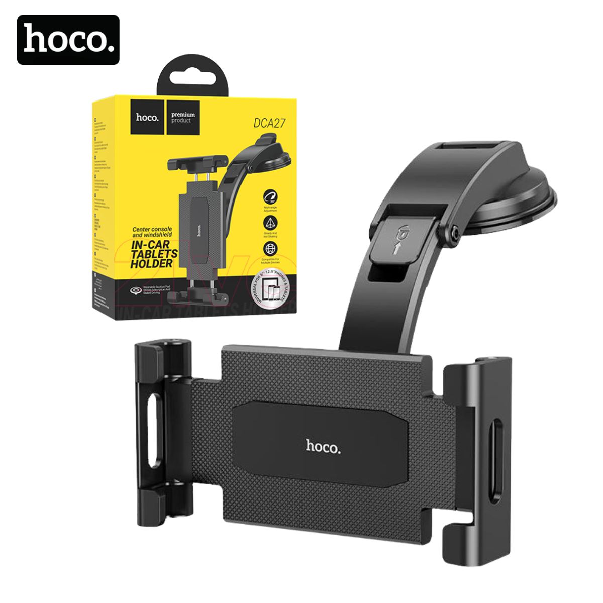 HOCO - Soporte Auto Universal Holder para Tablet  Celular Ajustable