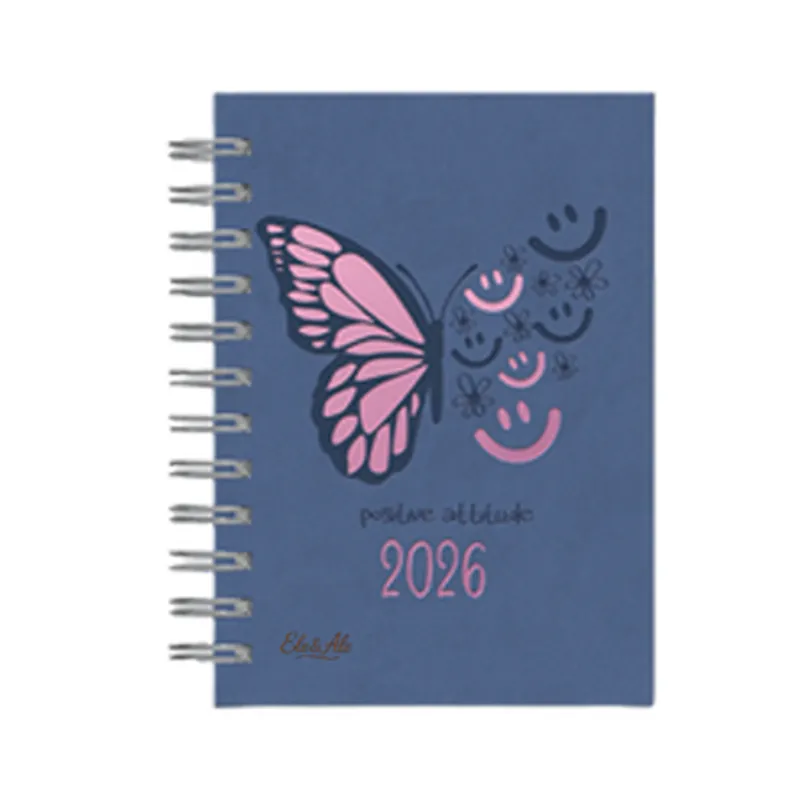 GENERICO - AGENDA 2026 ANILLADA MARIPOSA – CASTELLI