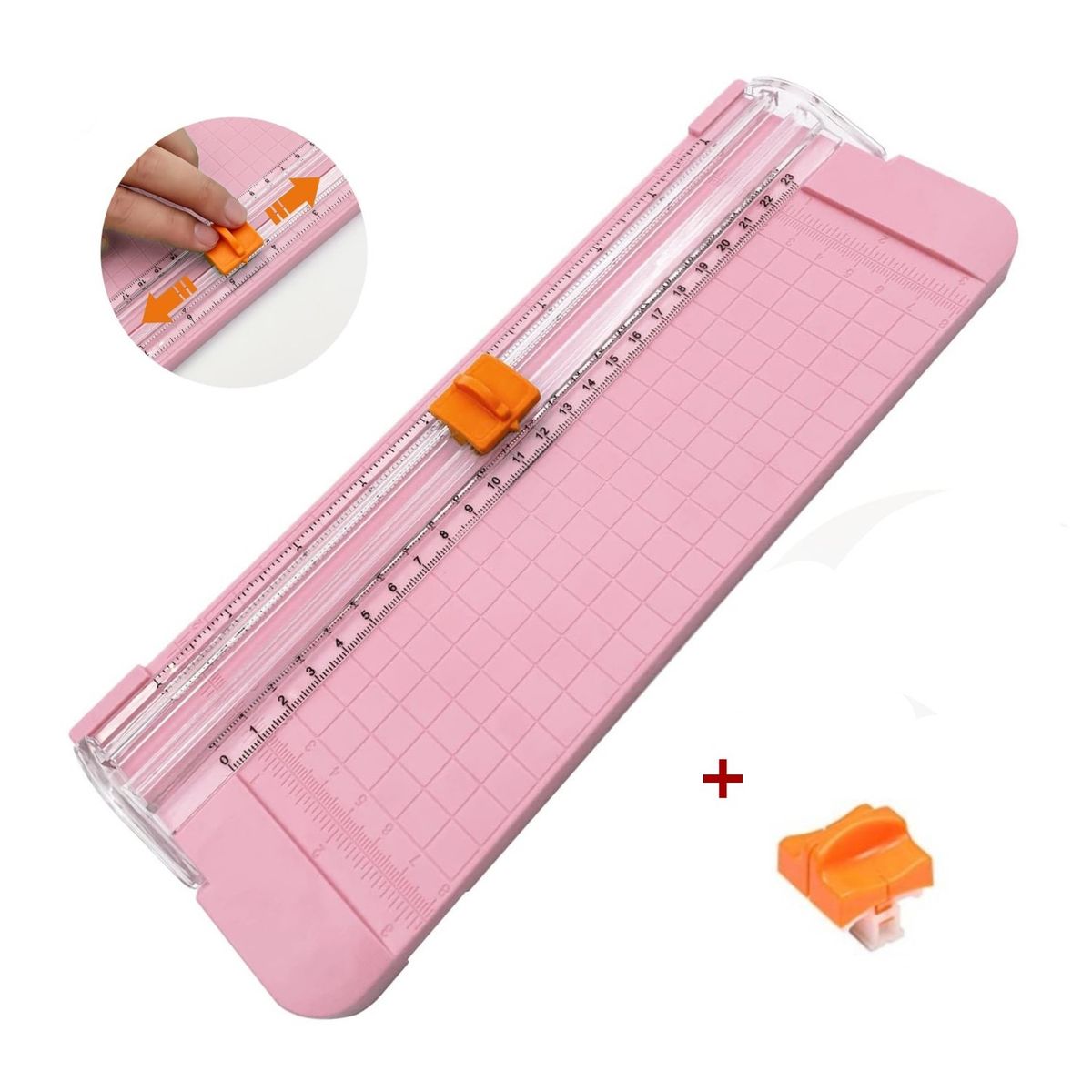 GENERICO - Cortador De Papel Guillotina + 1 Cuchilla De Repuesto