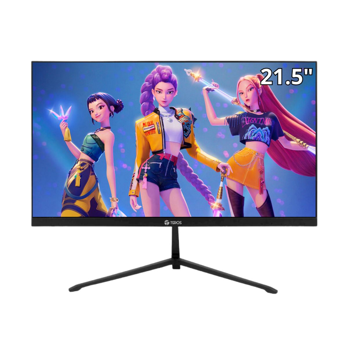 TEROS - Monitor plano TEROS TE-2128S 215 FHD IPS 100Hz 1ms HDMI VGA negro