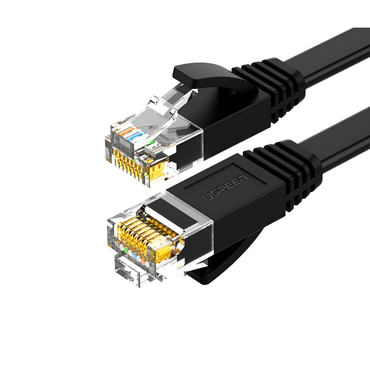 UGREEN - Cable Ugreen Ethernet Cat6 1m Cobre Puro Negro NW101-50191