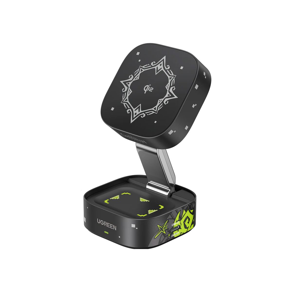 UGREEN - Ugreen Cargador Inalambrico Magnetico 2en1 Genshin Impact Negro 35316GI