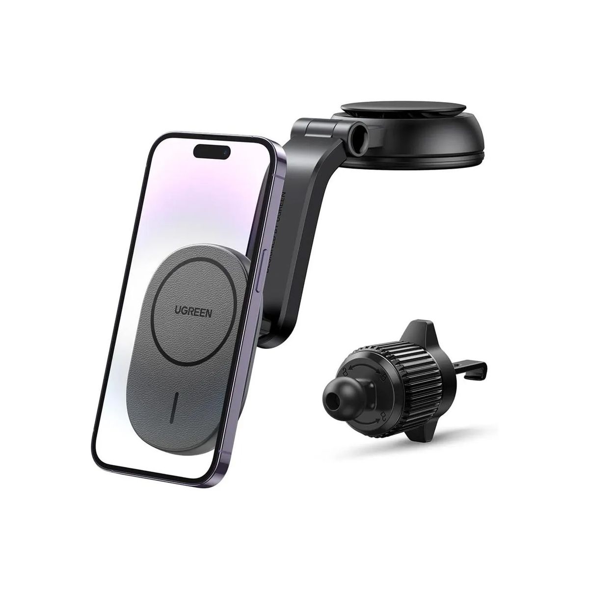 UGREEN - Cargador Inalambrico Magnetico Ugreen Para Auto 15W Negro 15120