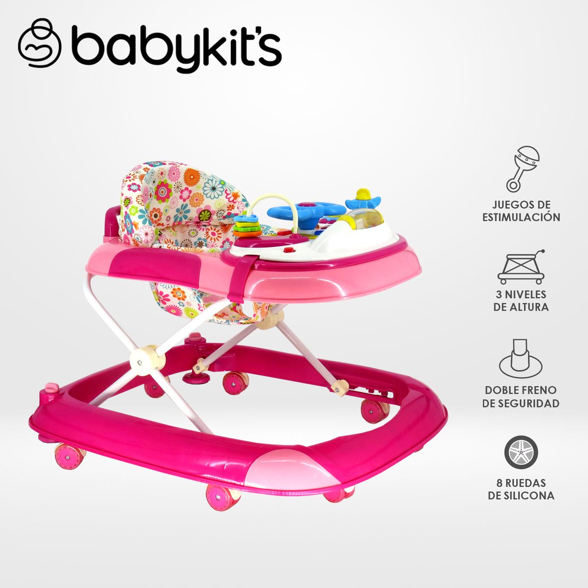 BABY KITS - Andador Sander Baby Kits Rosado