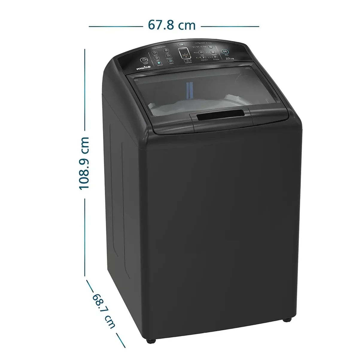 MABE - Lavadora Automática 22 Kg Mabe LMA72200WDBB2