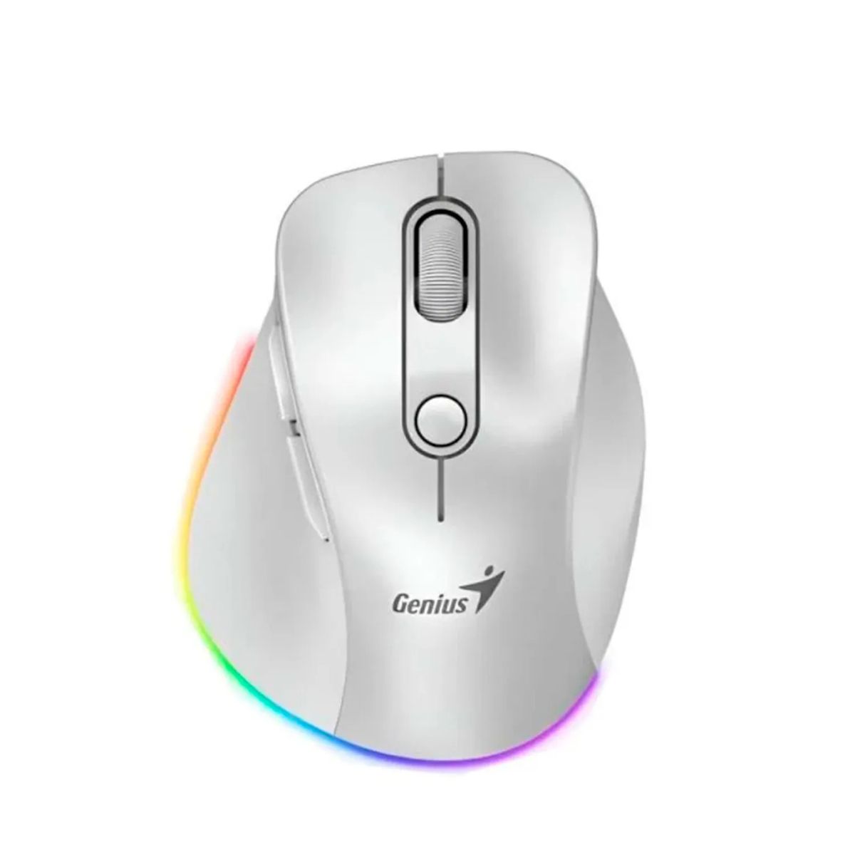 GENIUS - MOUSE GENIUS ERGO 9000S PRO DUAL SILENT RGB PEARL WHITE 31030039400