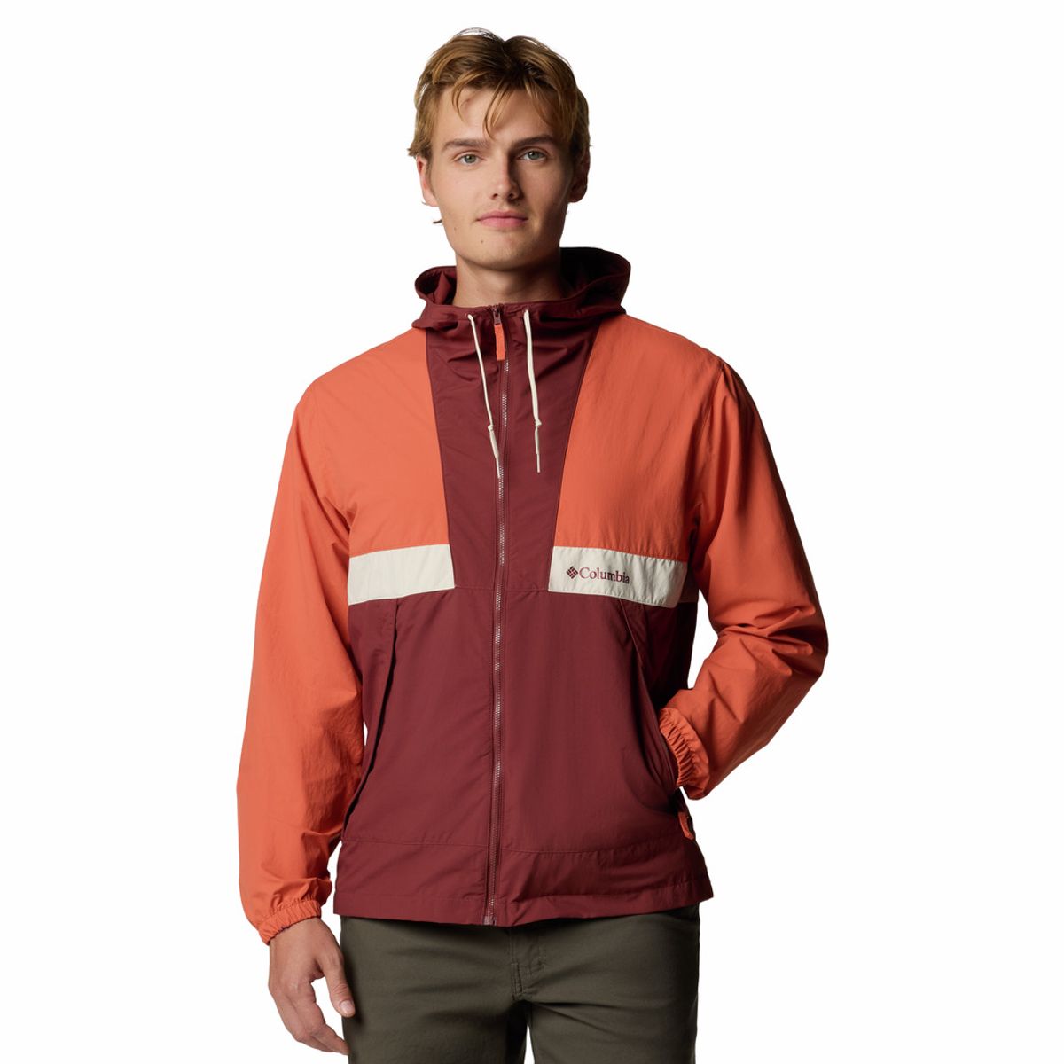 COLUMBIA - Casaca Para Hombre Cortaviento Spire Valley™ Naranja COLUMBIA