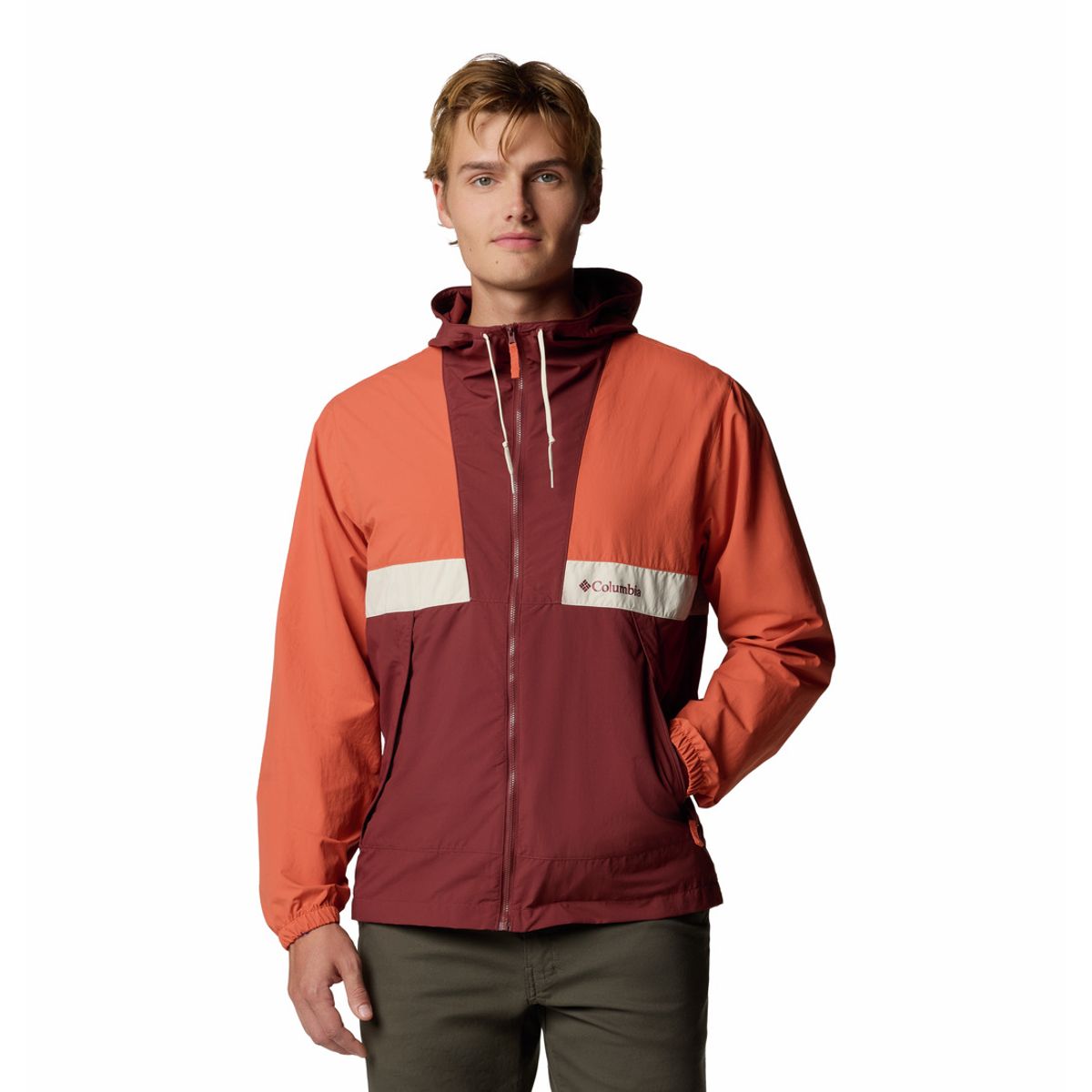 COLUMBIA - Casaca Para Hombre Cortaviento Spire Valley™ Naranja COLUMBIA