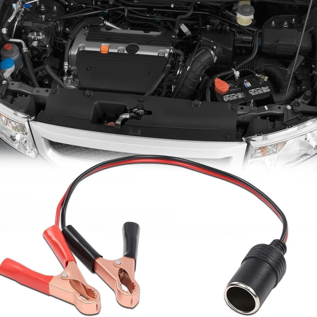 OEM - Pack x2 Adaptador de Batería de 12V a Pinza de Cocodrilo