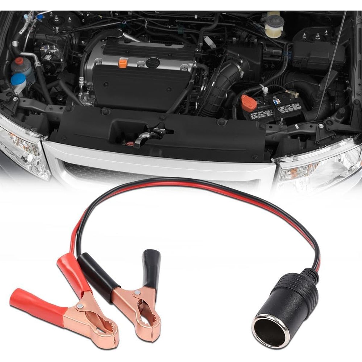 OEM - Pack x2 Adaptador de Batería de 12V a Pinza de Cocodrilo
