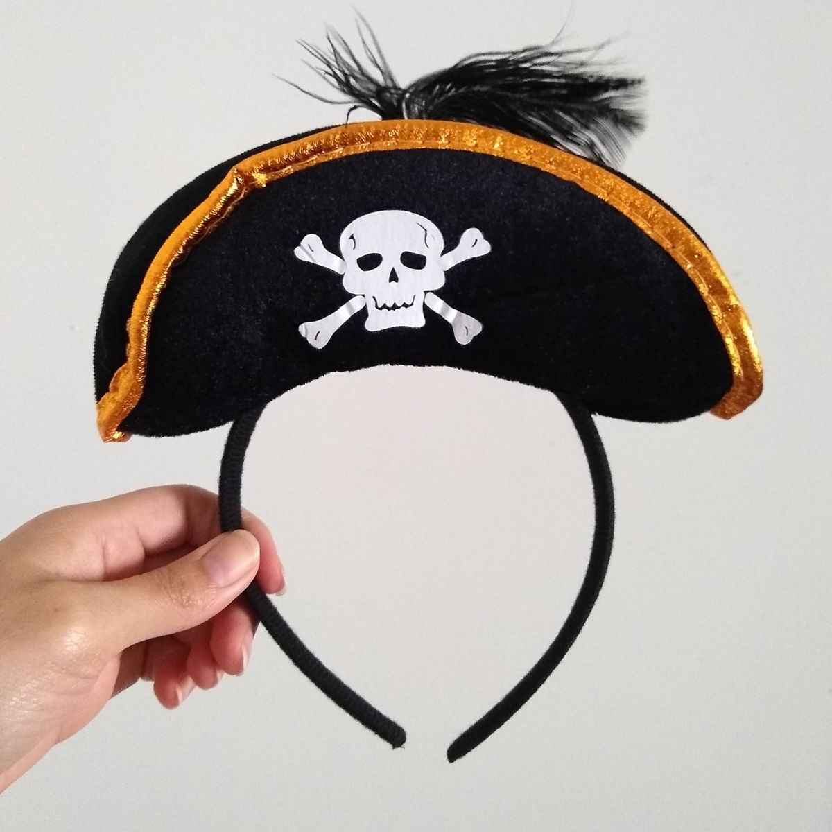 GENERICO - Vincha gorro pirata disfraz Halloween