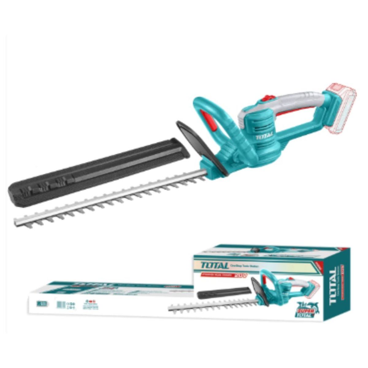 TOTAL TOOLS - Cortasetos LI-ION 20V 2800SPM 46CM Industrial -  THTLI20018