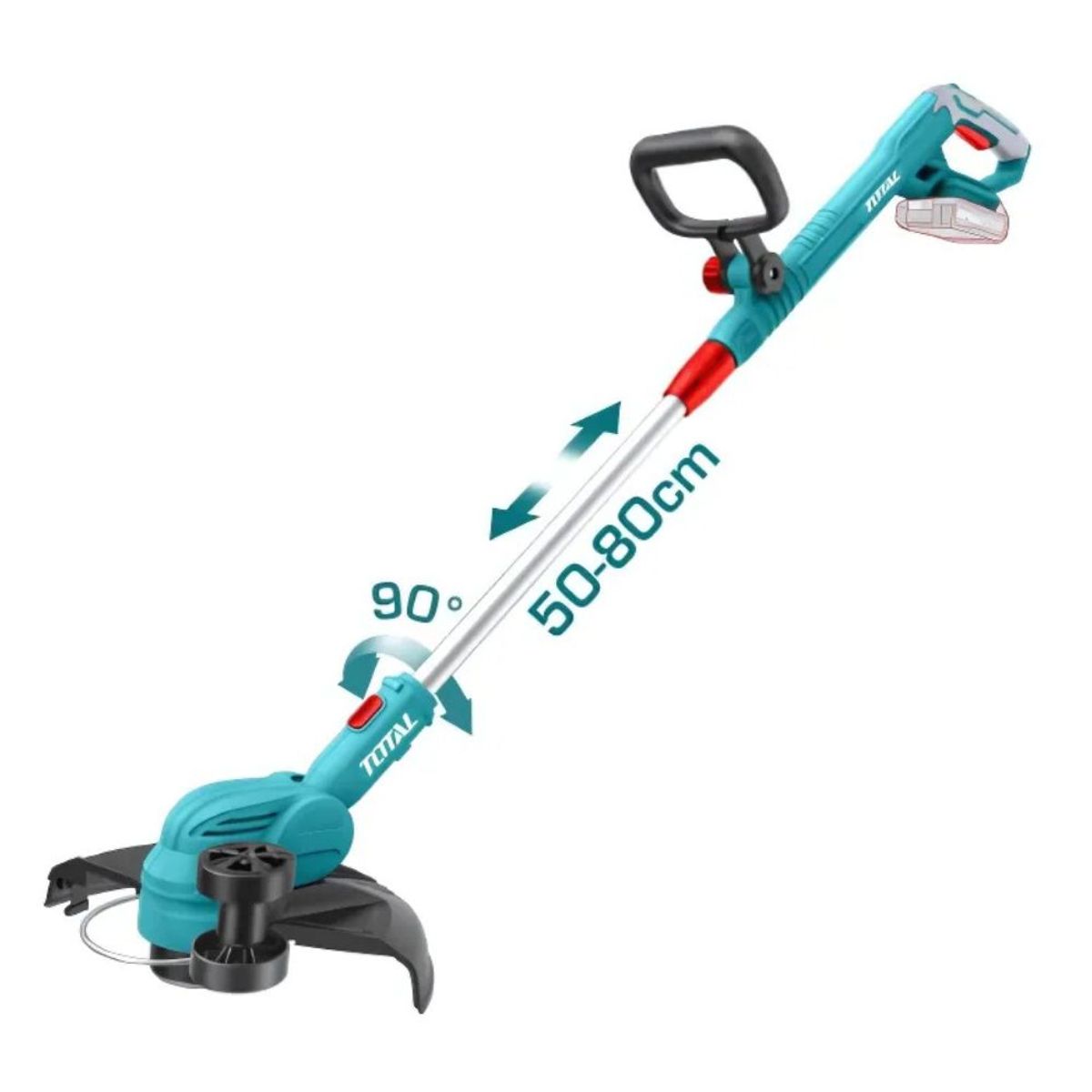 TOTAL TOOLS - Guadaña LI-ION 20V 8200RPM 300MM 16MM Longitud TGTLI20328