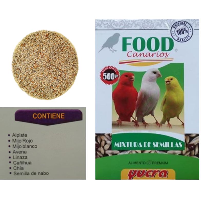 GENERICO - Alimento Premium Para Canarios 500g Caja