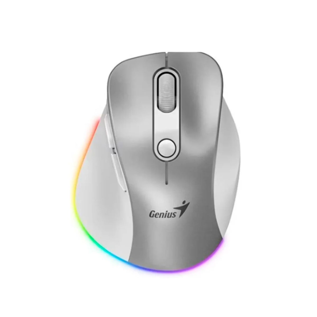GENIUS - MOUSE GENIUS ERGO 9000S PRO DUAL SILENT RGB SILVER 31030039402