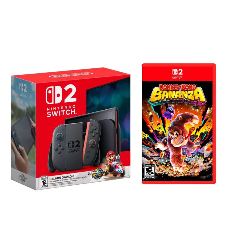 NINTENDO - Consola Nintendo Switch 2 Bundle Mario Kart World + DK Bananza