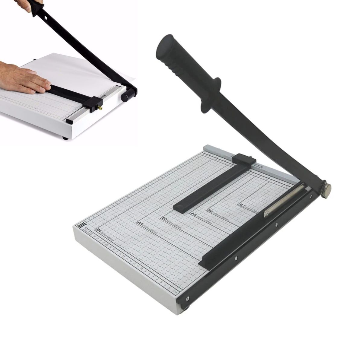 GENERICO - Cortadora De Papel Manual B4 Guillotina B4