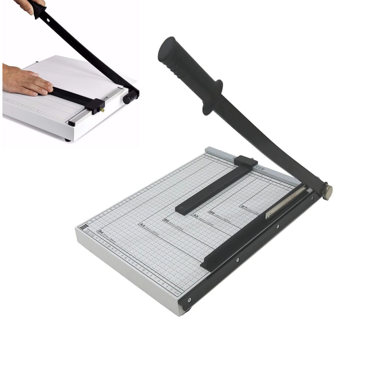 GENERICO - Cortadora De Papel Manual B4 Guillotina B4